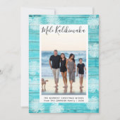 Mele Kalikimaka Hawaiian Foto Weihnachtskarte Feiertagskarte (Vorderseite)