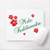 Mele Kalikimaka ~ Hawaiian Frohe Weihnachten Mousepad (Mit Mouse)