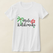 Mele Kalikimaka Hawaiian Happy Christmas T - Shirt (Ablage )