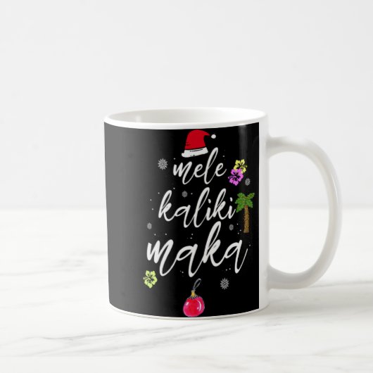 Mele Kalikimaka Hawaiian Hawaii Xmas Pajama Palm T Kaffeetasse (Rechts)