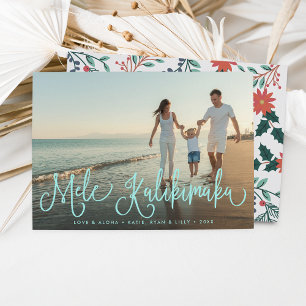 Mele Kalikimaka Hawaiian Holiday Foto Card Feiertagskarte