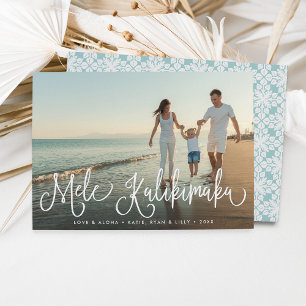 Mele Kalikimaka Hawaiian Holiday Foto Card Feiertagskarte