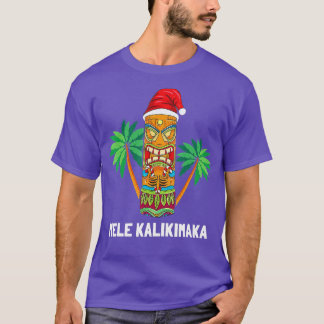 Mele Kalikimaka Hawaiian iki Weihnachtsmannmütze H T-Shirt