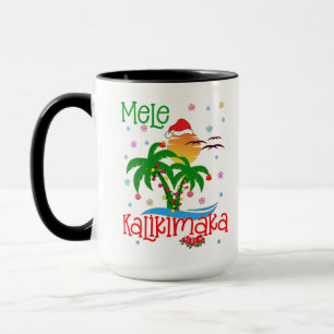 Mele Kalikimaka Hawaiian Merry Christmas Aloha  Tasse