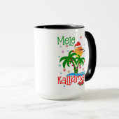 Mele Kalikimaka Hawaiian Merry Christmas Aloha  Tasse (VorderseiteRechts)