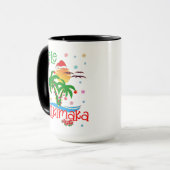 Mele Kalikimaka Hawaiian Merry Christmas Aloha  Tasse (Vorderseite Links)