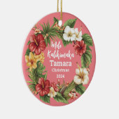 Mele Kalikimaka Hawaiian Personalisiert Ornament (Rechts)