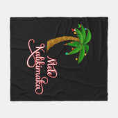 Mele Kalikimaka Hawaiian Sweat for Christmas Fleecedecke (Vorderseite (Horizontal))