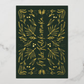 Mele Kalikimaka Hawaiian Tropical Christmas Card Folieneinladung (Vorderseite)