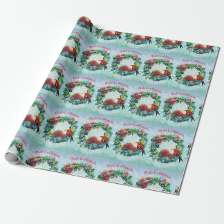 Mele Kalikimaka Hawaiian Wreath Wrapping Paper Geschenkpapier