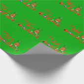 Mele Kalikimaka Hawaiiananasche Geschenkpapier (Ecke)