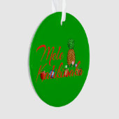 Mele Kalikimaka Hawaiianer-Ananas Ornament (Vorderseite)