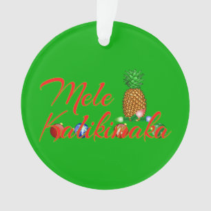 Mele Kalikimaka Hawaiianer-Ananas Ornament
