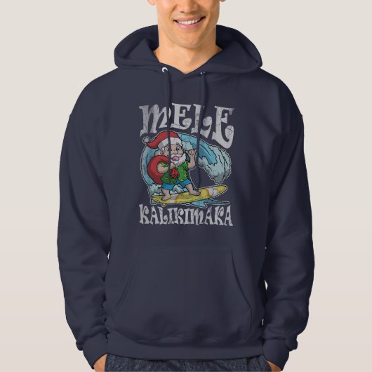 Mele Kalikimaka Hawaiianer-Weihnachten Hoodie (Vorderseite)