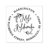 Mele Kalikimaka | Hawaiianische Rücksendeadresse Permastempel (Design)