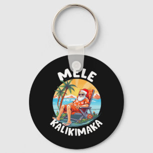 Mele Kalikimaka Hawaiianische Weihnachten in Hawai Schlüsselanhänger