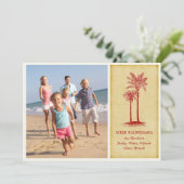 Mele Kalikimaka Hawaiianische Weihnachtskarten Feiertagskarte (Stehend Vorderseite)