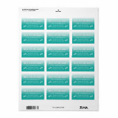 Mele Kalikimaka Hawaiianische Weihnachtszeit-Rücks Adressaufkleber (Vorne)