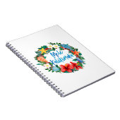 Mele Kalikimaka Hawaiianischer Weihnachtskranz Notizblock (Rechte Seite)