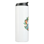 Mele Kalikimaka Hawaiianischer Weihnachtskranz Thermosbecher (Nach links gedreht)