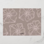 Mele Kalikimaka | Hawaiianisches Foto Folien Feiertagskarte (Rückseite)