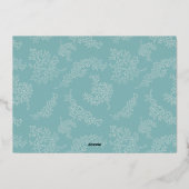 Mele Kalikimaka | Hawaiianisches Foto Folien Feiertagskarte (Rückseite)