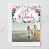Mele Kalikimaka | Hawaiianisches WeihnachtsFoto Feiertagskarte (Vorderseite)