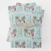 Mele Kalikimaka Hawaiianisches Weihnachtswrapping  Geschenkpapier Set (Beispiel)