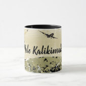 Mele Kalikimaka hawaiische frohe Weihnachten Tasse (Zentrum)