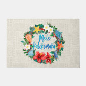 Mele Kalikimaka hawaiischer WeihnachtsKranz Fußmatte (Vorderseite)