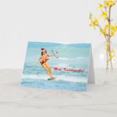 Mele Kalikimaka, hawaiisches Weihnachten Karte (Gelbe Blume)