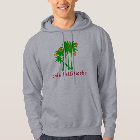Mele Kalikimaka hawaiisches Weihnachtskleid Hoodie (Vorderseite)