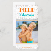 Mele Kalikimaka Holiday Foto Card Feiertagskarte (Vorne/Hinten)
