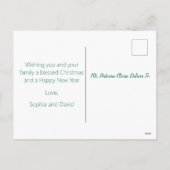 Mele Kalikimaka Holiday Foto Postcard Feiertagspostkarte (Rückseite)