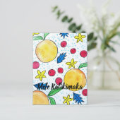 Mele Kalikimaka-Karte Postkarte (Stehend Vorderseite)