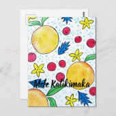 Mele Kalikimaka-Karte Postkarte (Vorne/Hinten)
