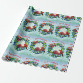 Mele Kalikimaka Kauai Wald Wreath Wrapping Paper Geschenkpapier (Ungerollt)