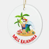 Mele Kalikimaka Keramik Ornament (Links)