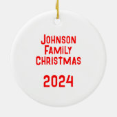 Mele Kalikimaka Keramik Ornament (Hinten)