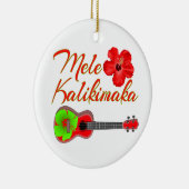 Mele Kalikimaka Keramik Ornament (Rechts)