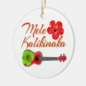 Mele Kalikimaka Keramik Ornament (Links)