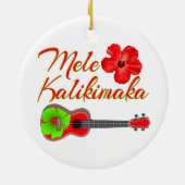 Mele Kalikimaka Keramik Ornament (Hinten)