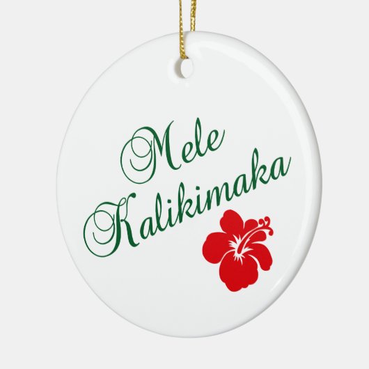 Mele Kalikimaka Keramikornament (Links)