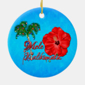 Mele Kalikimaka Keramikornament (Hinten)
