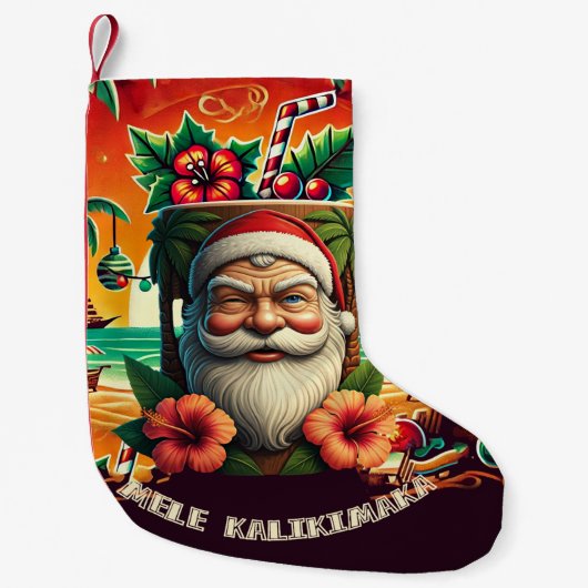 Mele Kalikimaka Kleiner Weihnachtsstrumpf (Vorderseite)