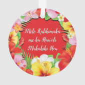 Mele Kalikimaka me ka Hau oli Makahiki Hou Oramen Ornament (Rückseite)