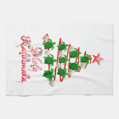 Mele Kalikimaka-Meeresschildkröten Handtuch (Horizontal)