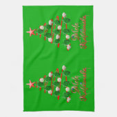 Mele Kalikimaka-Meeresschildkröten Küchentuch (Vertikal)