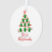 Mele Kalikimaka-Meeresschildkröten Ornament (Vorderseite)