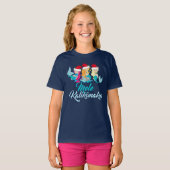 Mele Kalikimaka Mermaid Weihnachten Niedliche Kind T-Shirt (Vorne ganz)